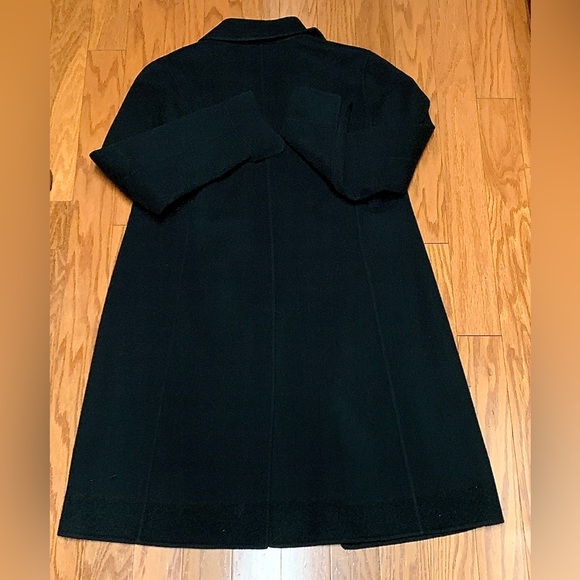 Women’s 4 Linda Allard Ellen Tracy 100% Wool Buttonless Open Front Jacket Coat - Picture 10 of 11